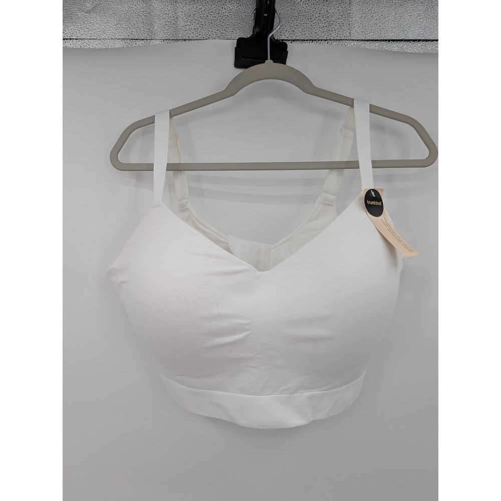 Truekind Supportive Comfort Wireless Shaping Bra White 4XL 10210 NWT
